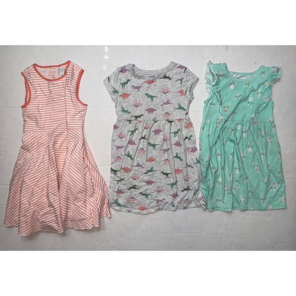 Girls 5T Lot Bundle 10 Pieces Dresses Leggings Tees Skirt Shorts School Clothes - Picture 2 of 7